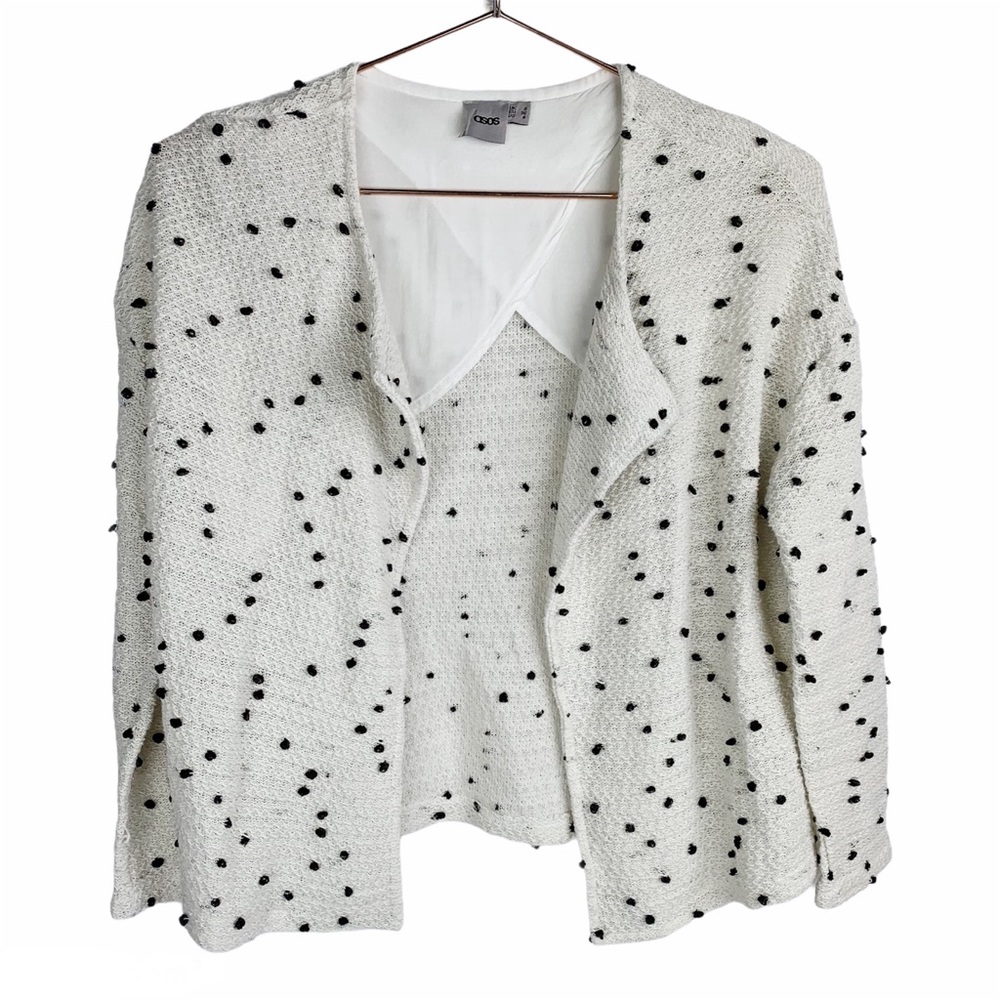 ASOS Pom‎ Pom Knit Cardigan Jacket